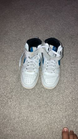 Blue And White Nike High Tops