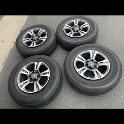 4 — 265/70r17 6x5.5 6x139.7 Stock TRD Tacoma Tundra 4Runner Yukon Tahoe Wheels RimS Tires!!