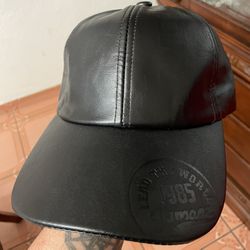 Faux Leather Hat 
