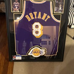 Kobe Bryant Signed Jersey Nicely Framed
