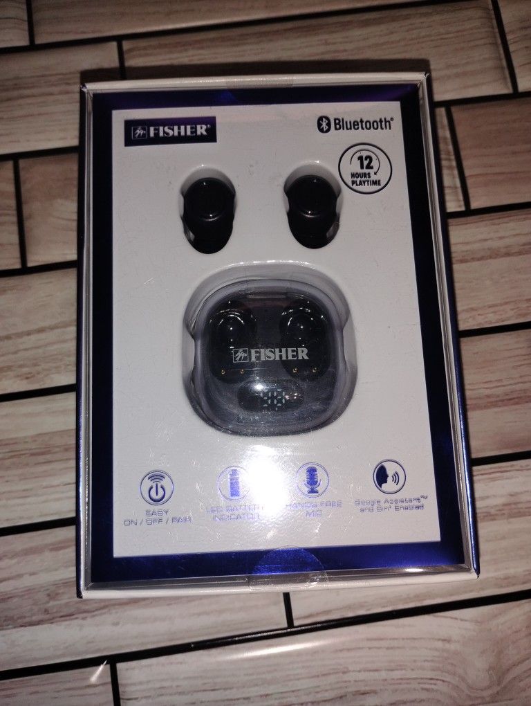 Fisher Bluetooth Wireless Earbuds And Charging Set