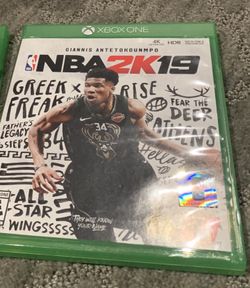 NBA 2k19 Xbox 1 game