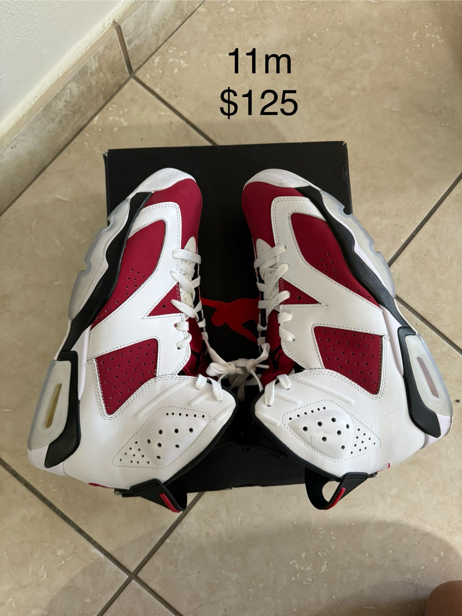 Jordan 6 Carmine Size 11