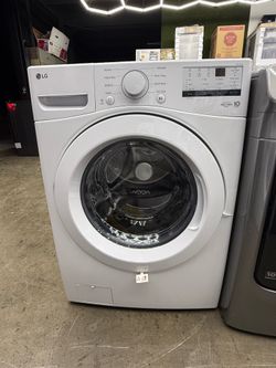 New open box LG white front load washer
