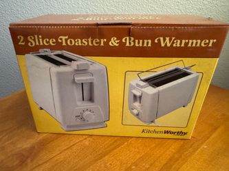 2 Slice Toaster & Bun Warmer, unopened box