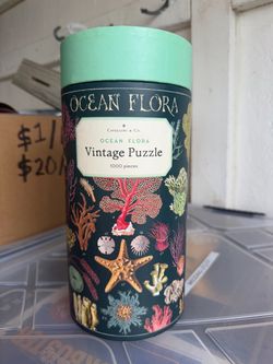Cavallini & Co. Ocean Flora 1000-Piece Vintage Puzzle