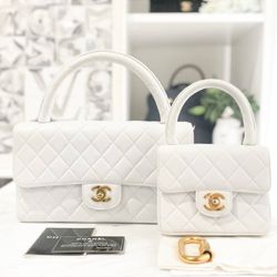 CHANEL Matelasse parent-child bag parent & child bag Hand Bag Lambskin Leather