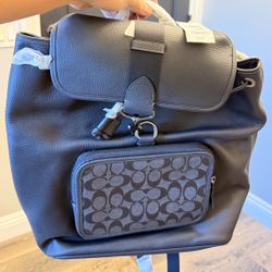 Coach Backpack Leather Signature C9864 Sullivan