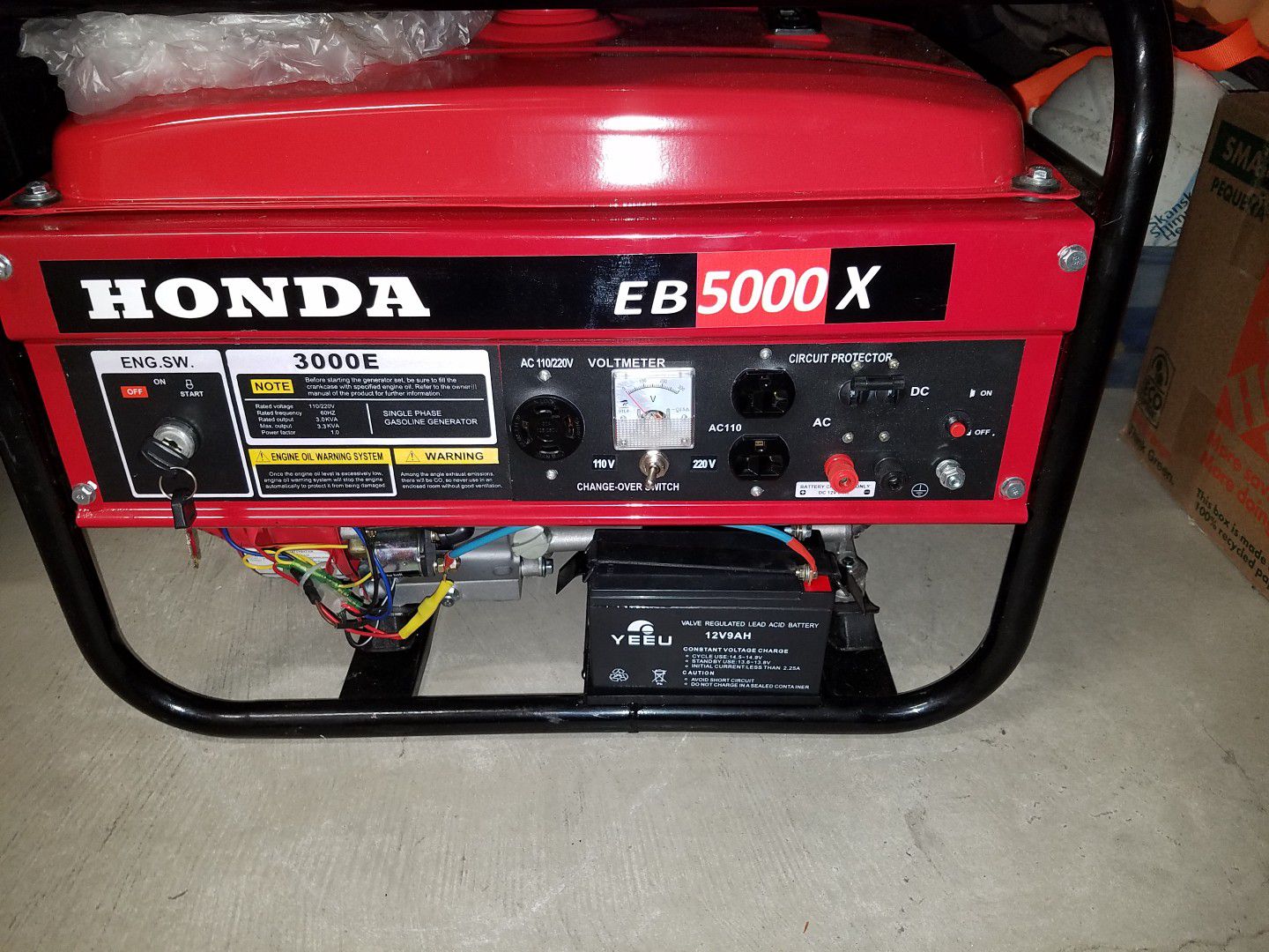 Honda5000ebx generator
