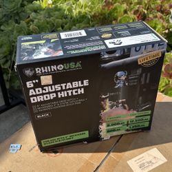 RhinoUSA 6inch Adjustable Drop Hitch