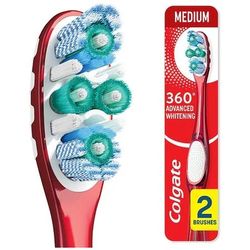 Colgate 360 Advanced Whitening Toothbrushes – NEW 2-Pack