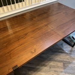 Article Oscuro Walnut Extendable Dining Table
