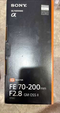 Brand new Sony FE 70-200mm f2.8 GM II lens
