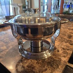 4 Stainless Steel Chafing Dishes - Excellent Condition