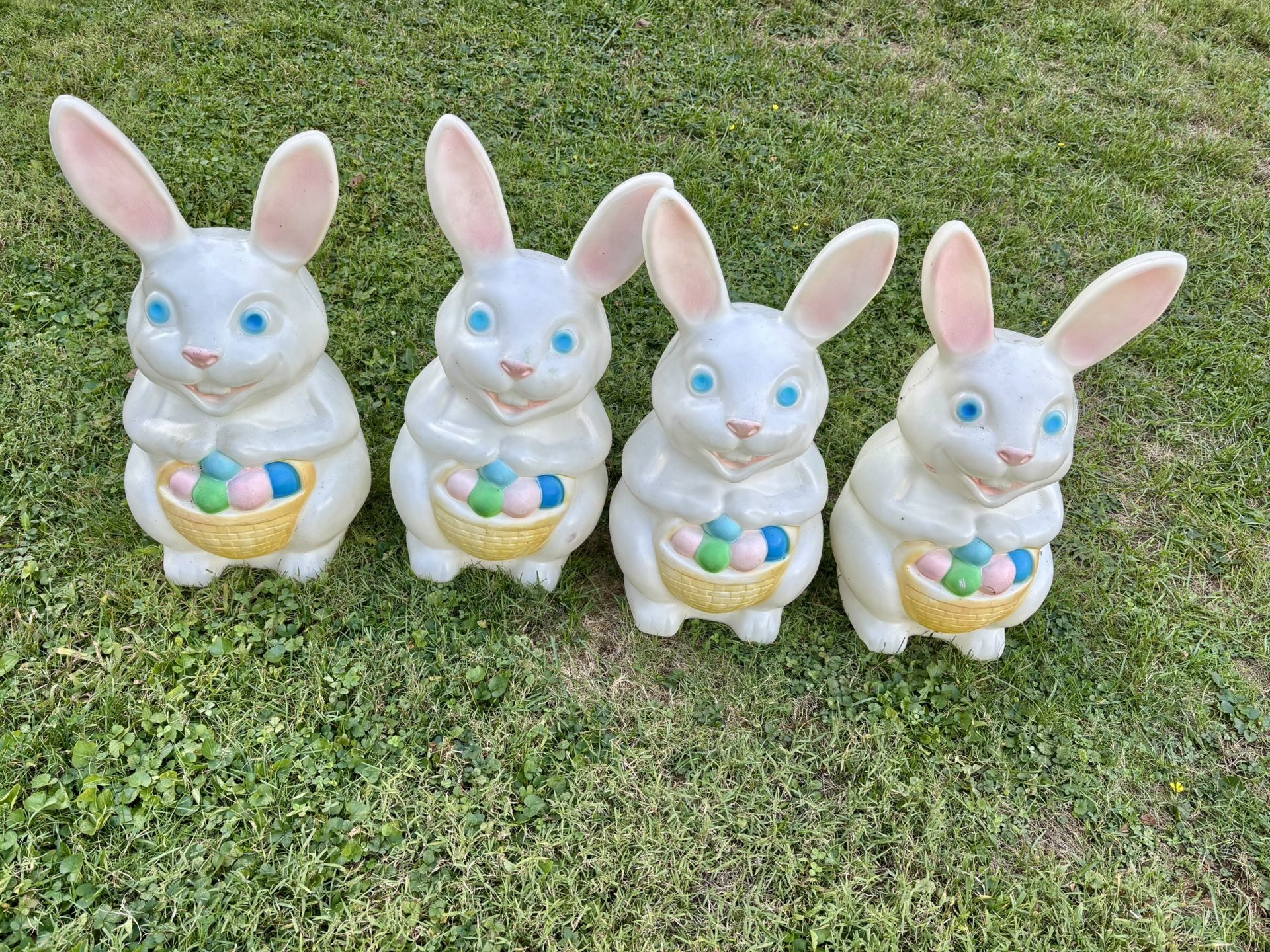 Vintage Blow Mold Bunny Bundle TESTED