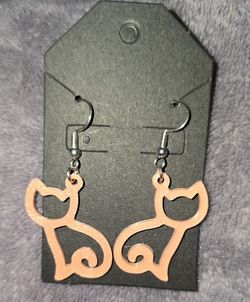 Cat Outline Earrings