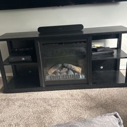 Tv Stand With Heated Electric Fire 