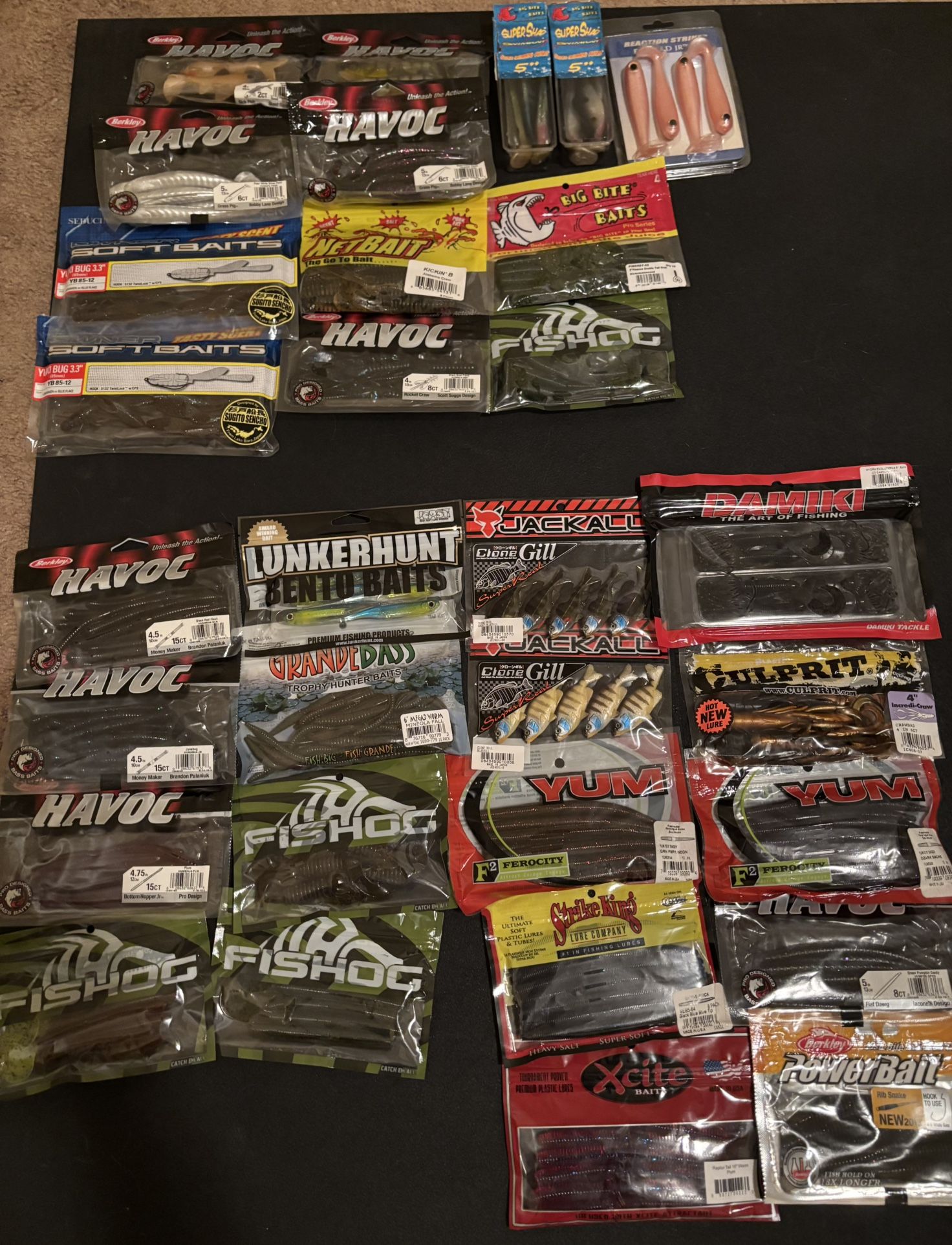 Soft Plastic Fishing Lures