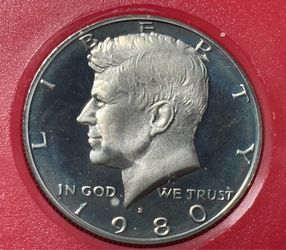 Half dollar 1980 S. Coin USA proof