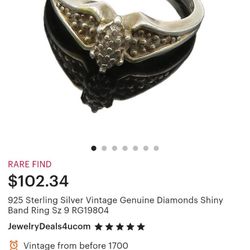 Antique Ss Engagement Ring 