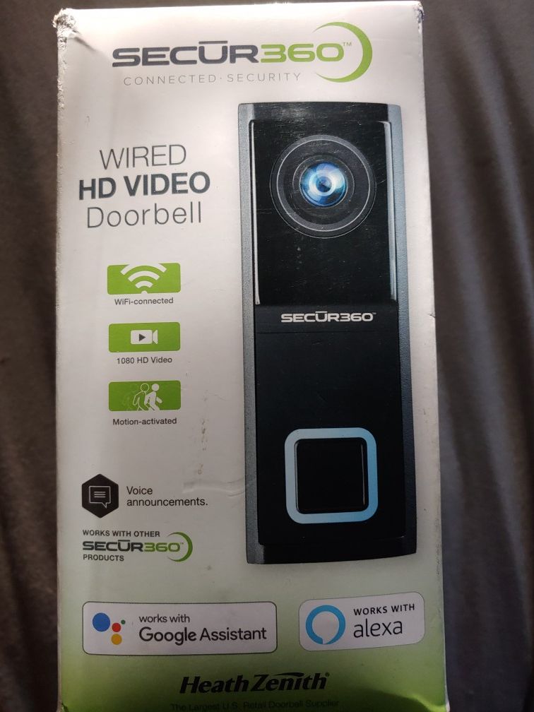 Secur 360 doorbell camera