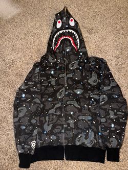 BAPE Shark Full-Zip Hoodie Galaxy Camo