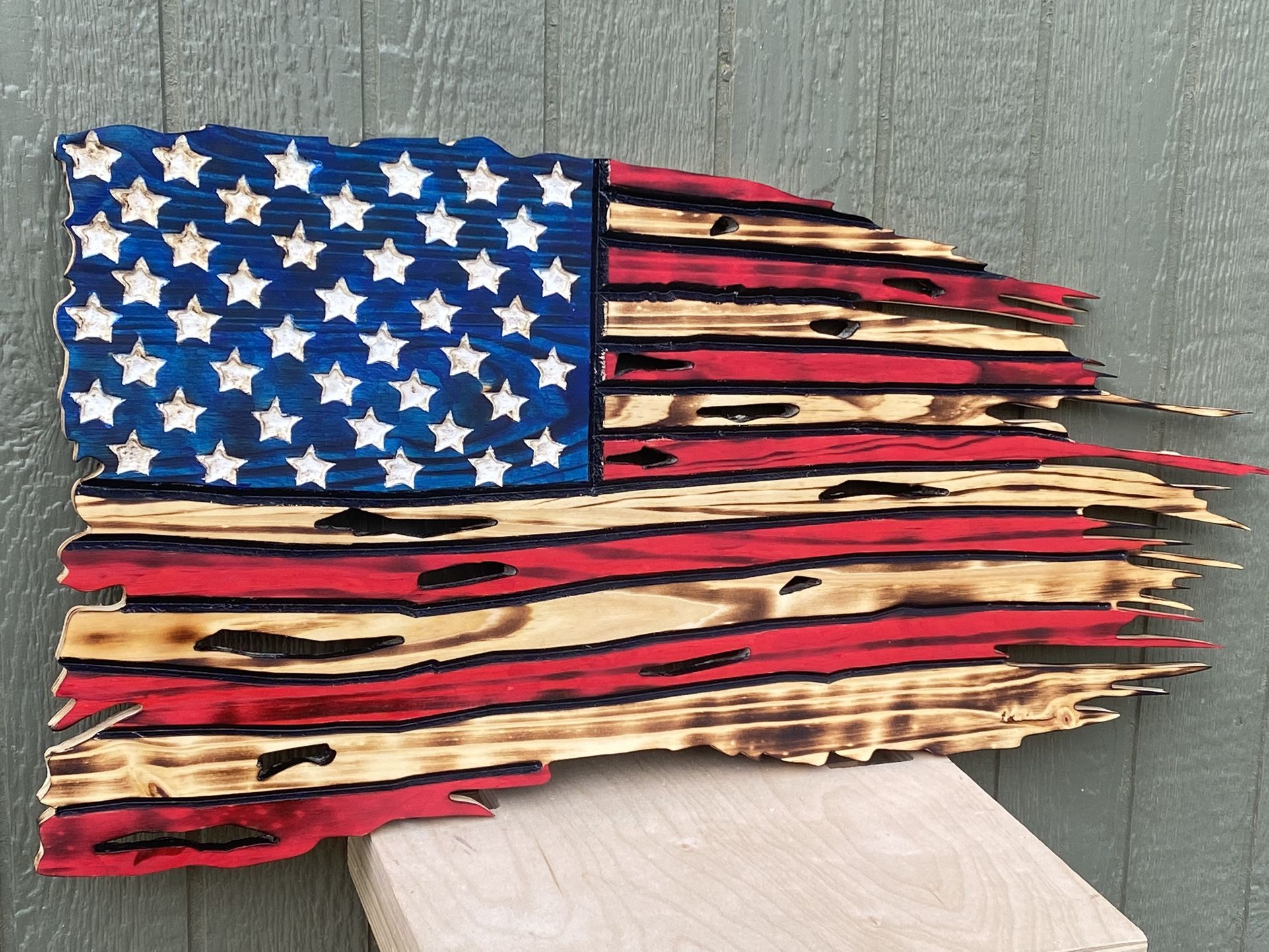 Custom Wood Burned Flags for Sale in Nuevo, CA - OfferUp