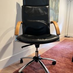 Imported Italian Leather Office Chair