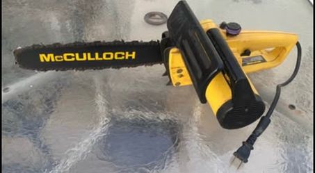 Chain Saw- Vintage McCulloch- Electramac EM 12AE Chain Saw