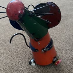 Blind Mouse Metal Sculpture 