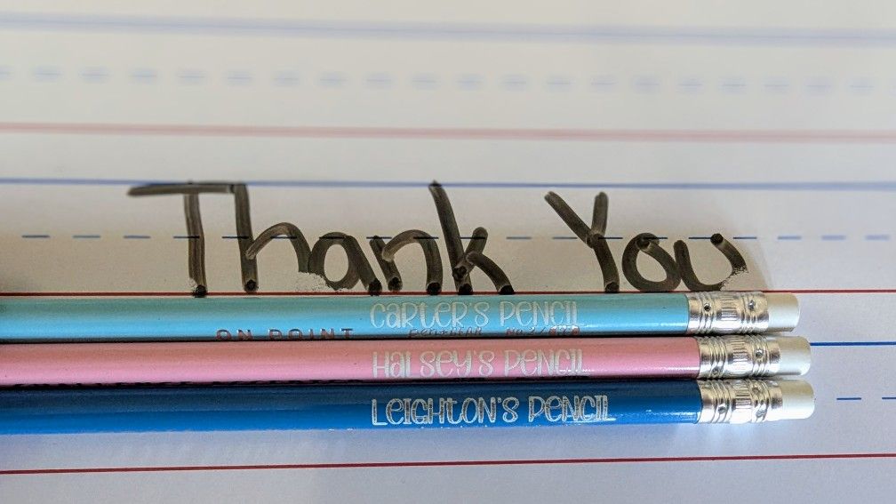 Back-to-School Bundle β Custom Name Tag + 12 Engraved Pencils