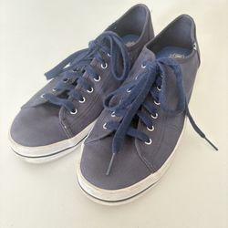 Keds Canvas Navy Blue Sneakers Athletic Shoes Comfort Women’s Size 9.5 WF54685