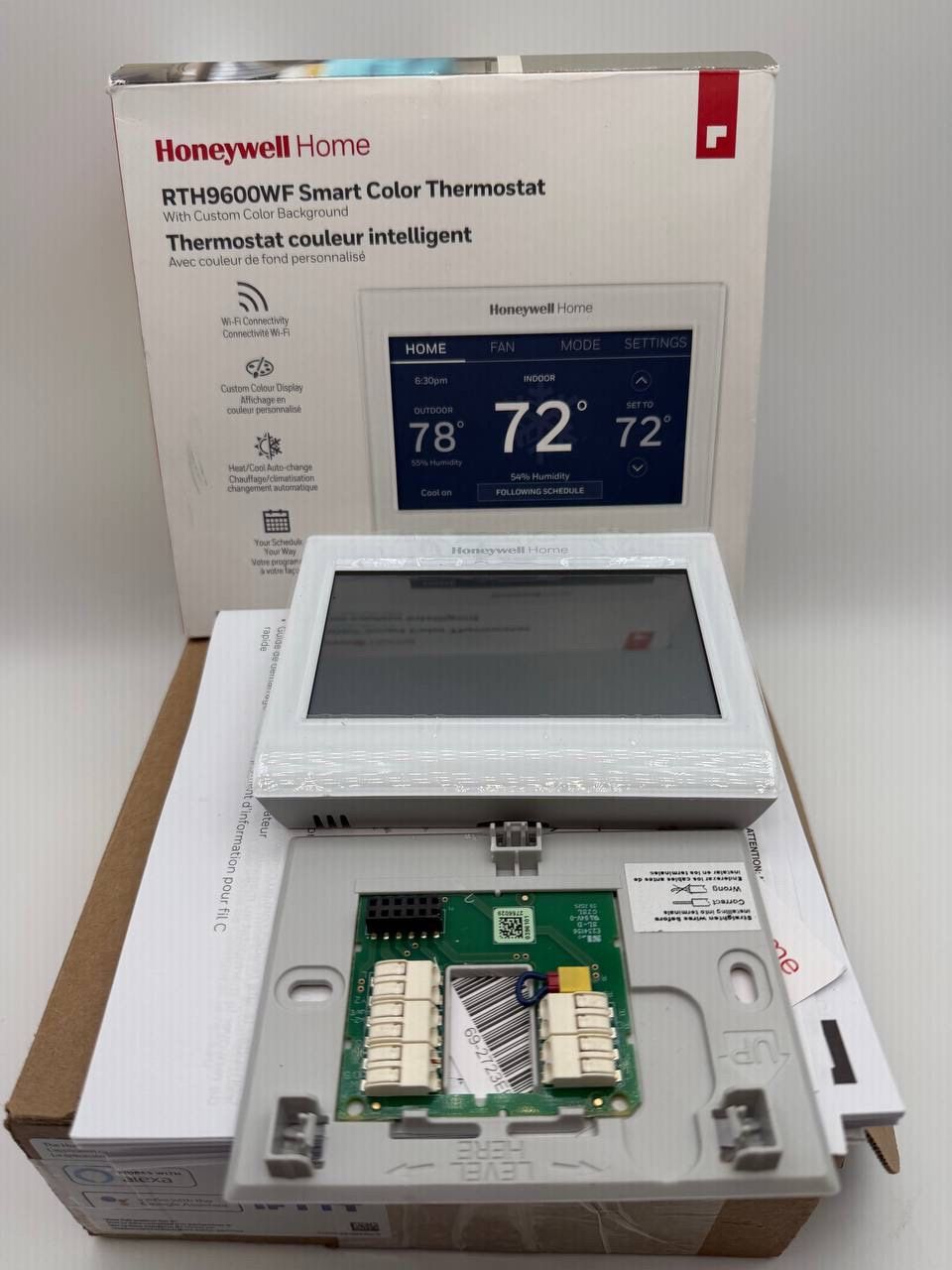 Honeywell Home RTH9600WF Smart Wi-Fi Thermostat Touchscreen Alexa C-Wire White