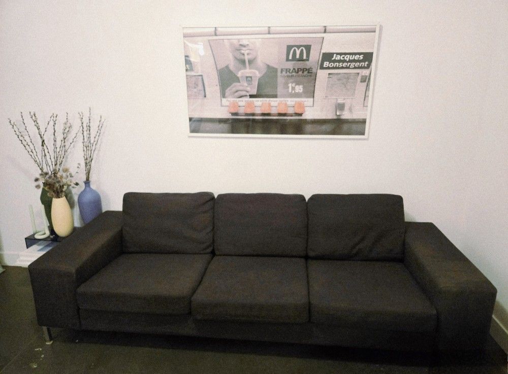 DANIA Sofa - Dark Gray - 8ftWx3ftDxftH
