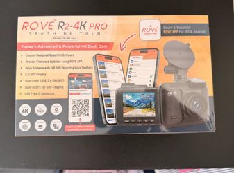 Brand New ROVE R2-4K PRO Dash Cam – 4K UHD w/ GPS & WiFi