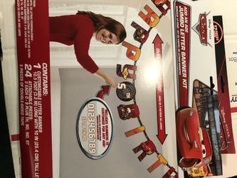 Disney Cars lightning mcqueen birthday banner balloons supplies party