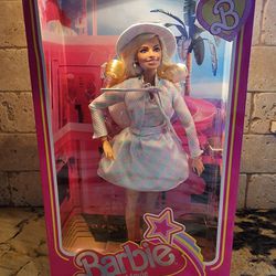 Barbie The Movie Collectible Doll, Margot Robbie as Barbie in Plaid  Matching Set 