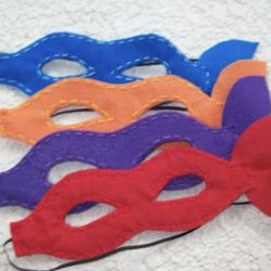 Ninja Turtle Felt Mask / Halloween Supplies 
