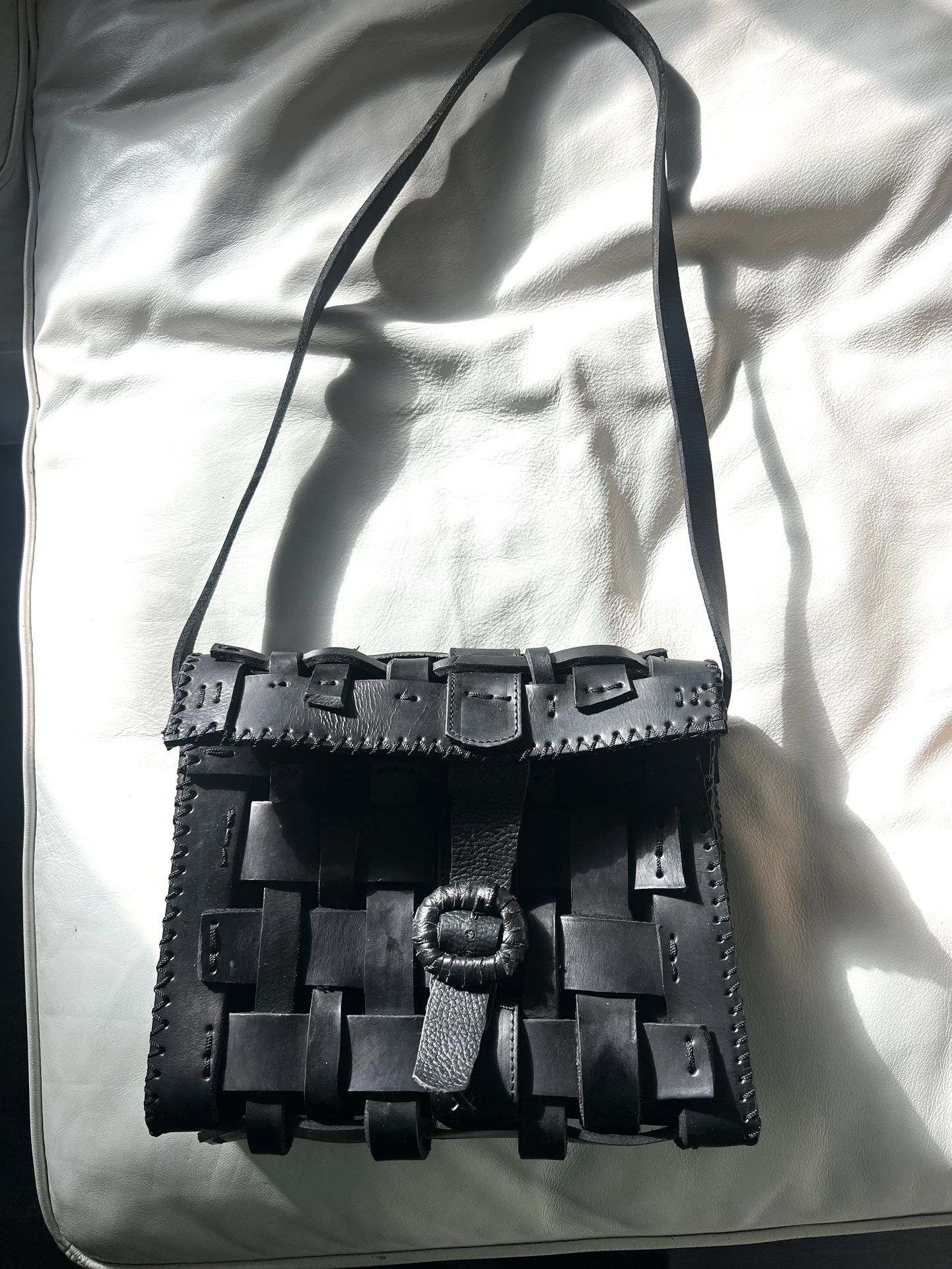 Black Handmade Leather Bag