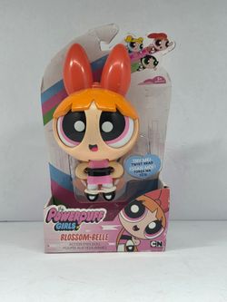 THE POWERPUFF GIRLS Blossom 5" Action Eyes Doll Cartoon Network, BRAND NEW