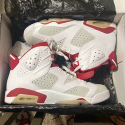 Air Jordan 6 White Gym Red Platinum 