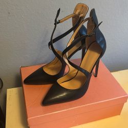 Ankle strap high heels