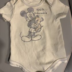 Mickey Mouse baby onesie
