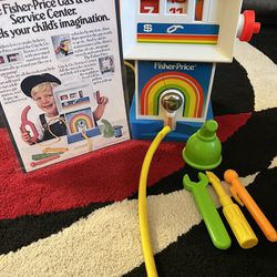 1983 Fisher Price Gas & Go Service Center With Motorized Gas Pump #984