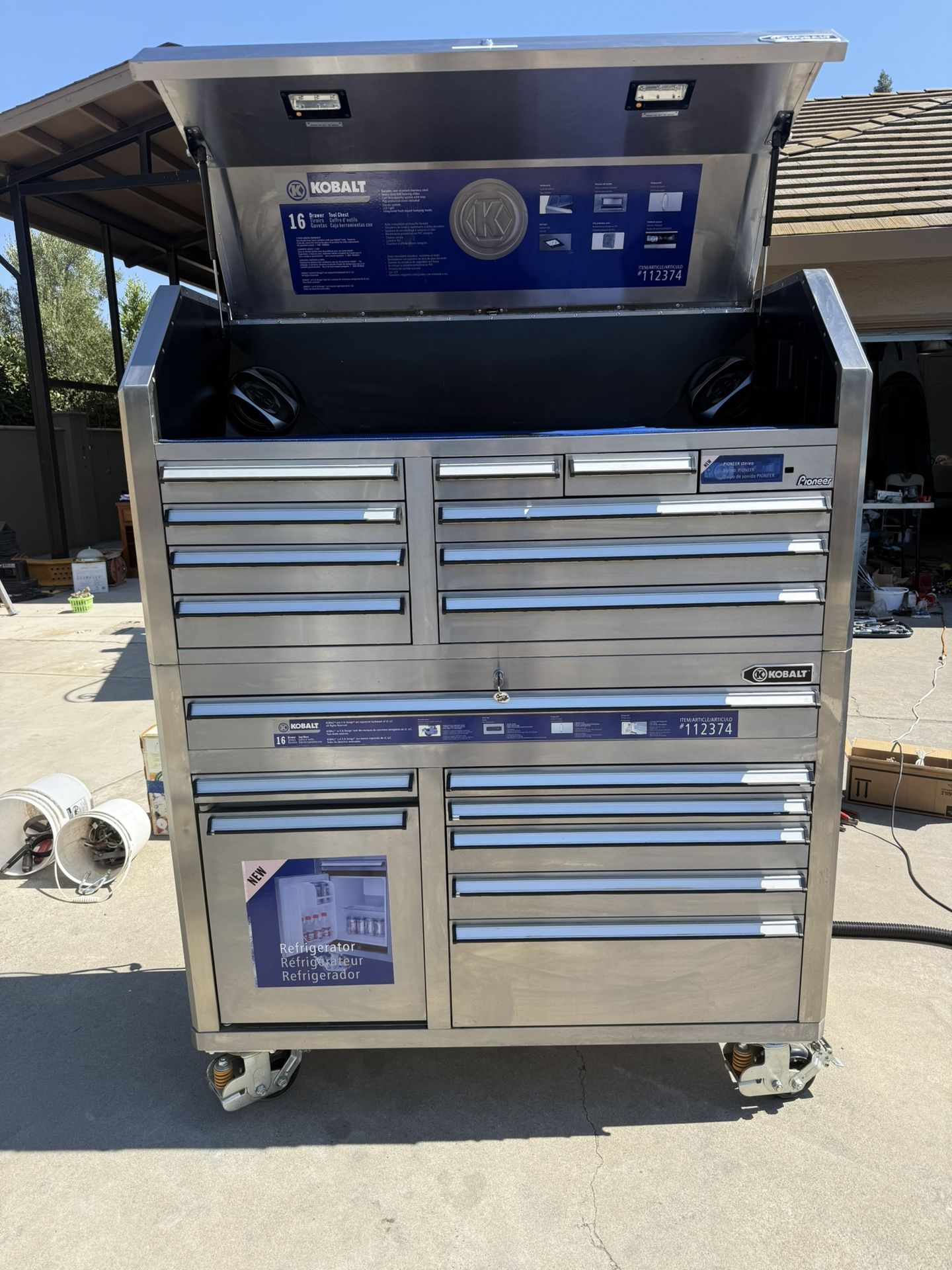 Toolbox With Frig And Stereo