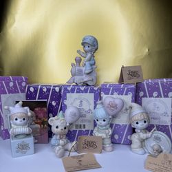 Precious Moments Lot Of 5 Figurines