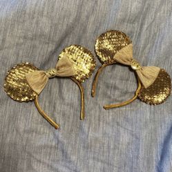 RARE 50th Gold Anniversary Disneyland Mickey Mouse Ears