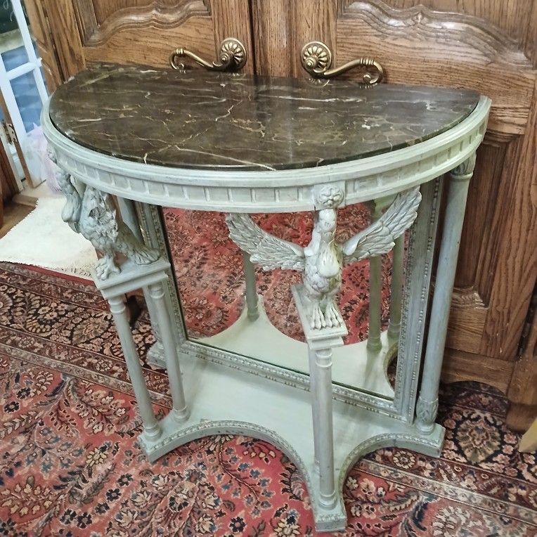 Antique Mirrored ITALIAN Console w/ CARVED EAGLES! Also, WALL MIRROR - $400 (Washington Park, i25 and Alameda, Denver)
