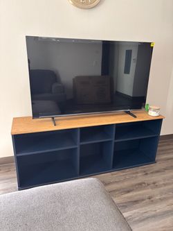 IKEA 60’ tv stand color cobalt blue