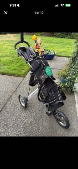 Complete Golf Set with Sun Mountain Push Cart – Ready to Play! - $295 (East Vancouver)